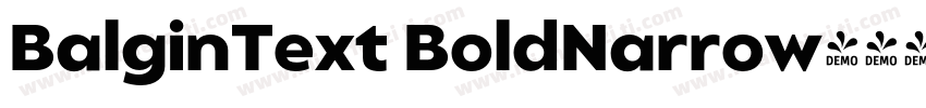 BalginText BoldNarrow字体转换